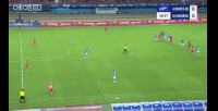 这次没被吹！第40分钟，钟义浩破门+Siu庆祝，河南1-0领先新鹏城